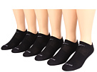 Nike - Dri-FIT No Show 6-Pair Pack (Black/(White))