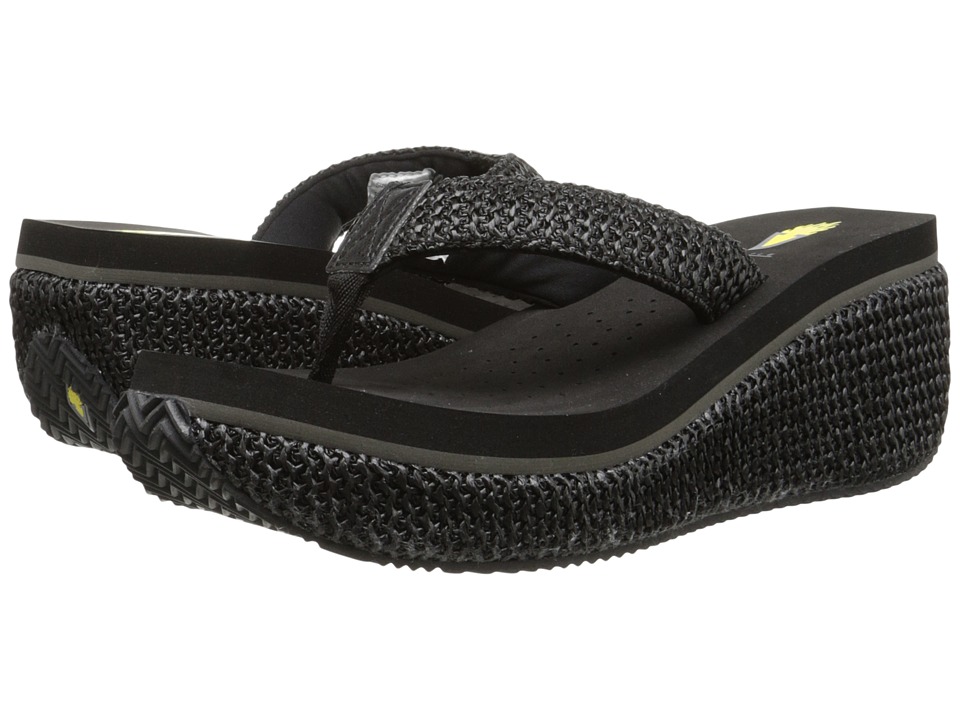 VOLATILE Island (Black) Wedge Shoes