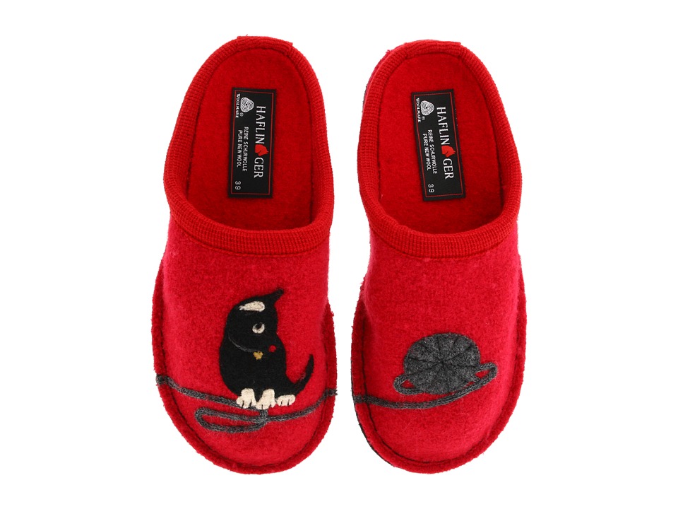 Haflinger - Cat Slipper (Red) Women's Slippers