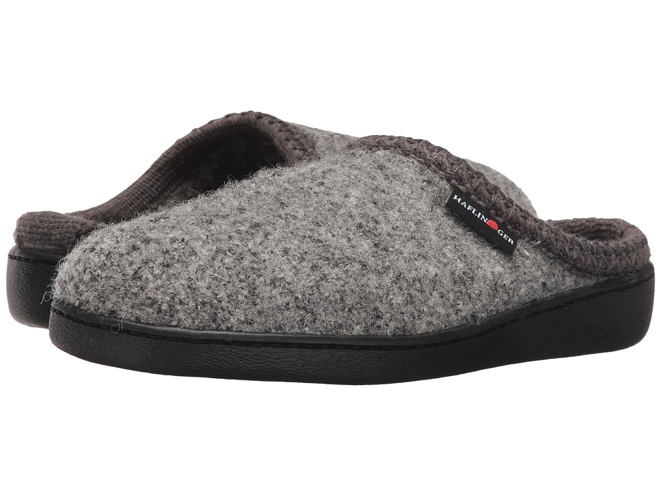 Haflinger AT Classic Hardsole (Grey Speckle) Slippers