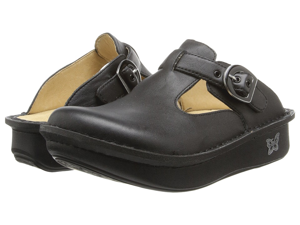 Alegria Classic (Black Napa Leather) Women's Clogs