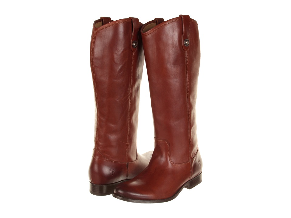 Frye Melissa Button Boots Extended (Cognac Extended (Soft Vintage Leather)) Western Boots
