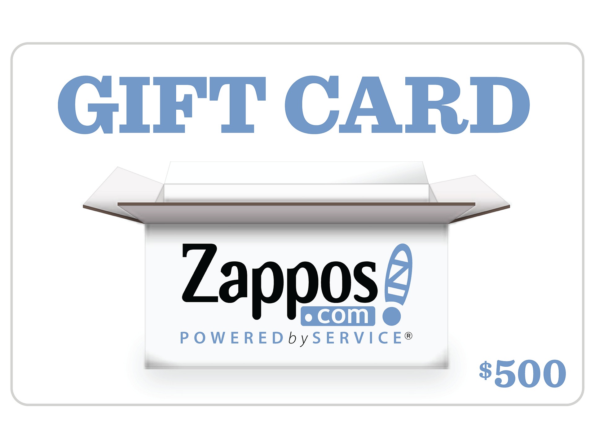 Zappos Gift Cards B2C Zappos 500 Gift Card Zappos - Zappos Free ...