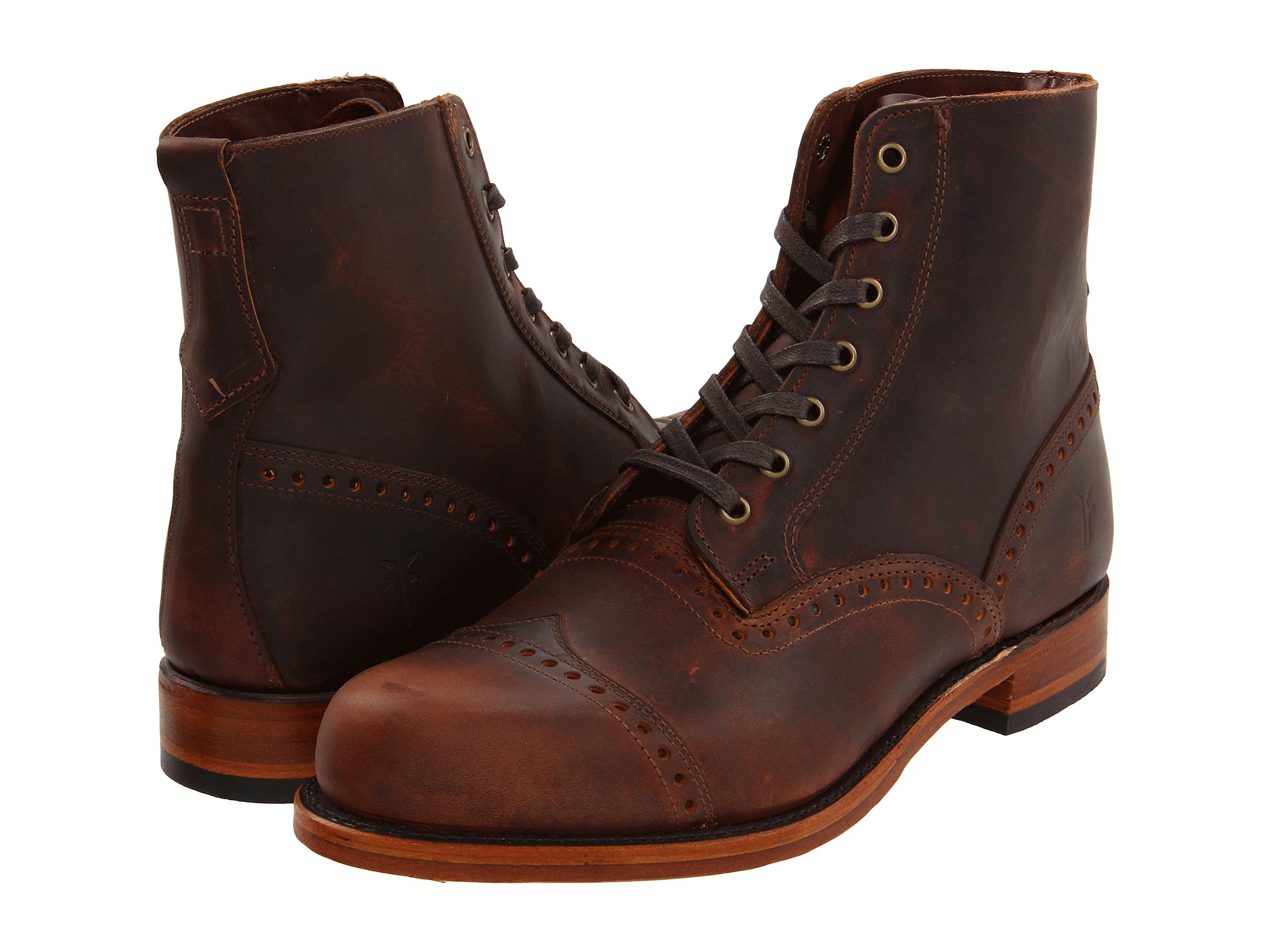 Frye Arkansas Brogue Boot, Shoes, Men | Shipped Free at Zappos