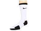 Nike - Elite 2 Layer Basketball Crew 1-Pair Pack (White/Black/(Black))