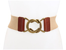 LAUREN Ralph Lauren - Stretch Belt with Interlocking Buckle (Tan)