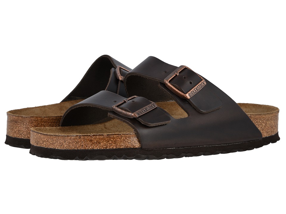Birkenstock - Arizona Soft Footbed - Leather (Unisex) (Brown Amalfi ...