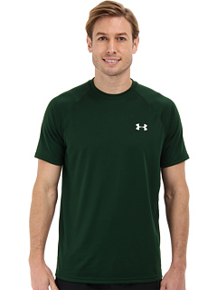 Under Armour Tech S/S Tee Forest Green/White