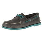 Sperry Top-Sider A/O 2-Eye Neon in Grey/Turquoise