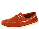 Sperry Top-Sider - A/O 2-Eye Perfed Suede (Orange Suede) - Footwear