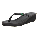  Price Sanuk - Yoga Spree Wedge (Black) - Footwear price