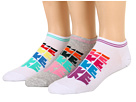 Nike - Sportswear Lightweight Logo No Show 3-Pair Pack (White/Black/Hyper Red/Atomic Teal/White/Electric Orange/Pink/Gre)