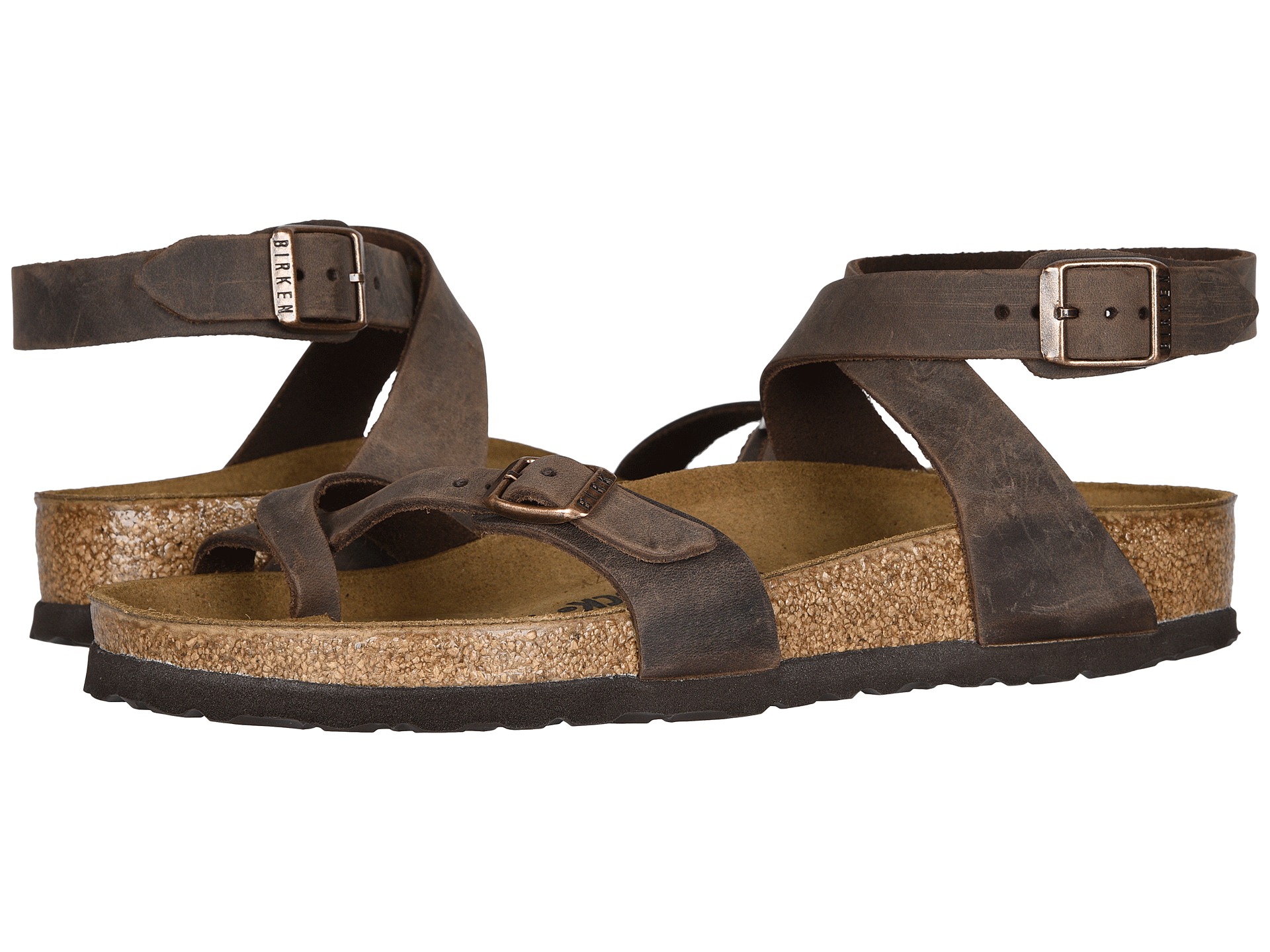 Birkenstock Yara Oiled Leather, Shoes | Shipped Free at Zappos