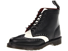 Dr. Martens - Affleck Brogue Boot (Black/Off White Smooth) - Footwear