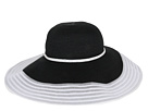LAUREN Ralph Lauren - Oversize Solid Hat (Black/White)