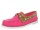 Sperry Top-Sider - A/O 2 Eye (Bright Pink Salt Washed Canvas/Cognac) - Footwear