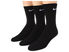 Nike - Youth Cotton Cushion Moisture Management Crew Sock 3-Pair Pack (Black/(White))