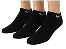 Nike - Youth Cotton Cushion Moisture Management Low Cut 3-Pair Pack (Black/(White))