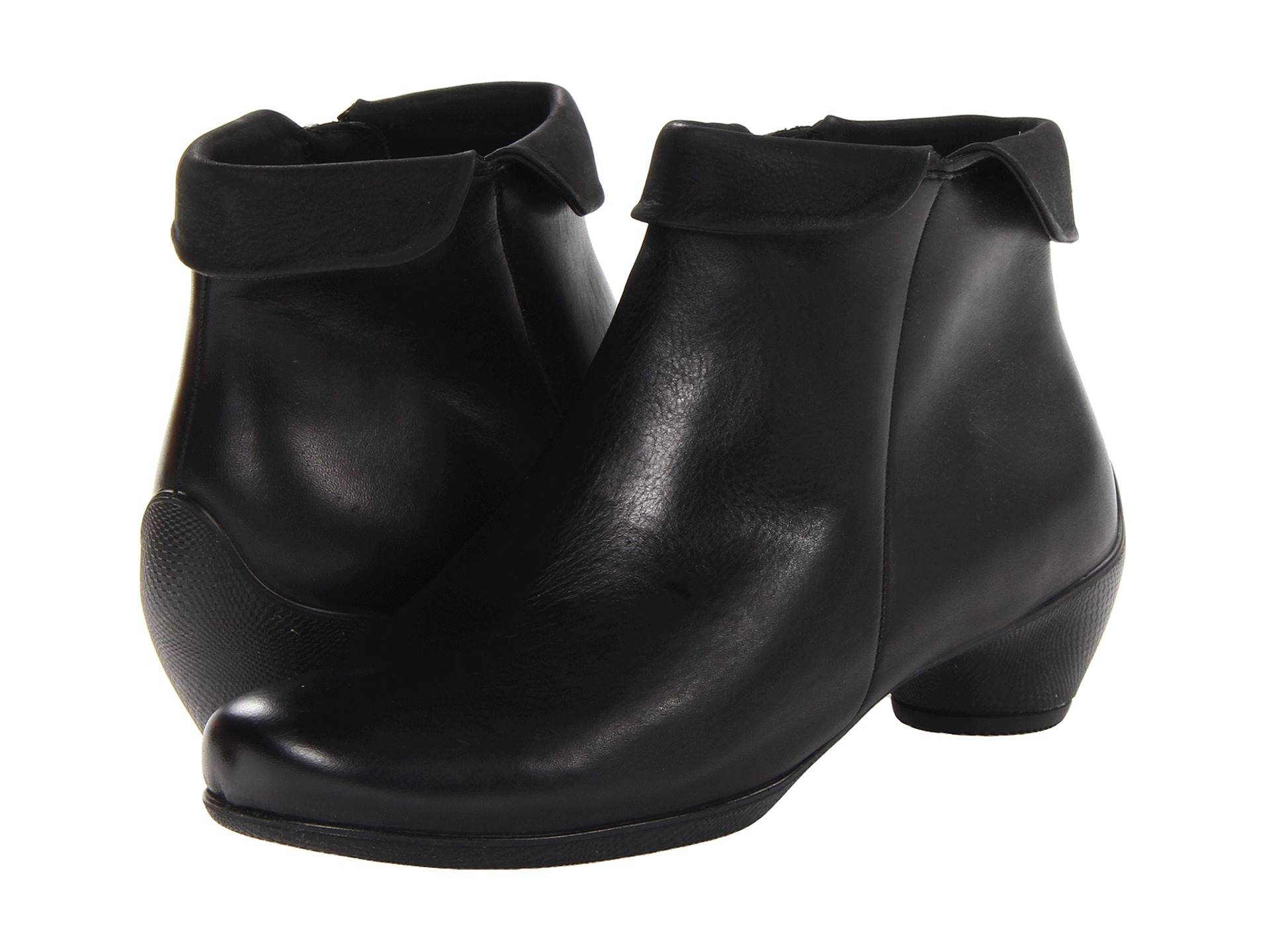 Sculptured Folded Zip Bootie BlackBlack Old WestStarbuck - Zappos ...