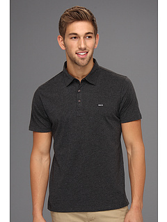 RVCA Sure Thing Polo Shirt Charcoal Heather