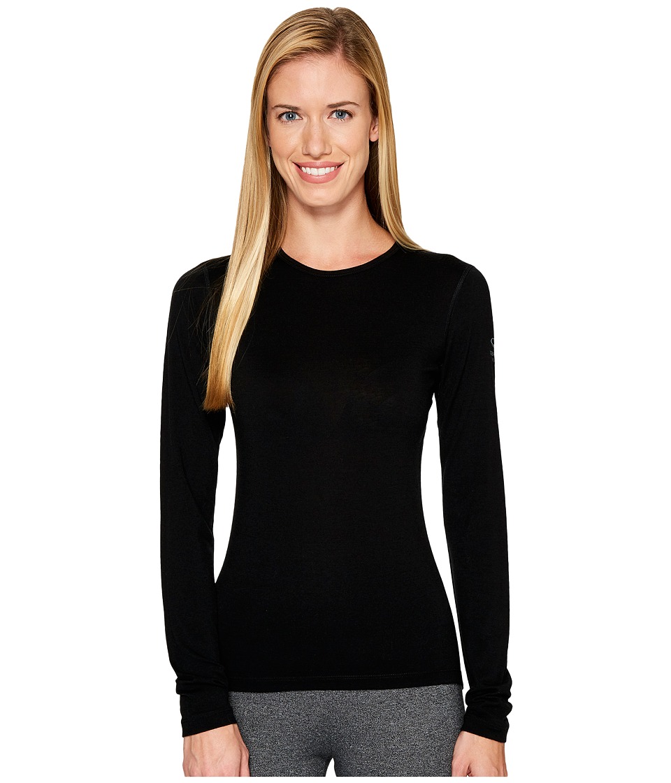 Icebreaker Oasis Long Sleeve Crewe (Black) Women