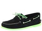 Sperry Top-Sider - A/O 2-Eye Ice Suede (Black/Green)