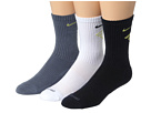 Nike - Dri-Fit Fly Crew 3-Pair Pack (Armor Slate/Sonic Yellow/White/Dark Obsidian/Sonic Yellow)