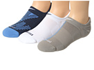 Nike - Dri-Fit Graphic No Show Tab 3-Pair Pack (Grey/Dark Blue/White)