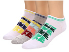 Nike - Sportswear Lightweight Logo No Show 3-Pair Pack (White/Sonic Yellow/White/Gamma Green/Grey/Multi)