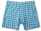 Comfort and style in spades. ; Repeat marlin print covers the knit boxer shorts. ; Soft and comfy knit jersey fabric. ; Covered elastic waistband. ; One-button fly. ; Marlin embroidered on fly. ; Inseam varies based on size. SM has a 6 3/4 inseam and 2XL has a 8 inseam. ; 60% cotton, 40% modal. ; Machine wash cold, tumble dry low. ; Imported. $25.99