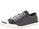 Converse - Jack Purcell LP L/S Washed Check Slip-On (Black/White) - Footwear