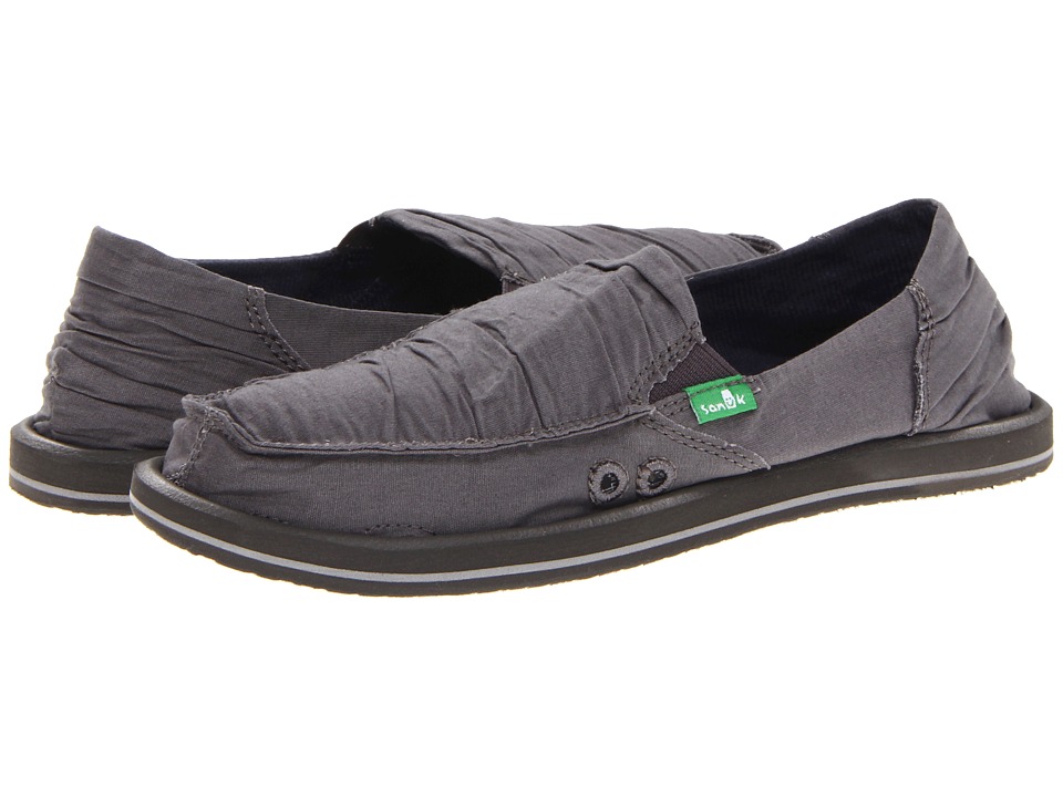 Sanuk Shuffle (Charcoal) Women's Skate Shoes