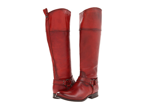 Shop Frye online and buy Frye Melissa Harness Inside Zip Burnt Red