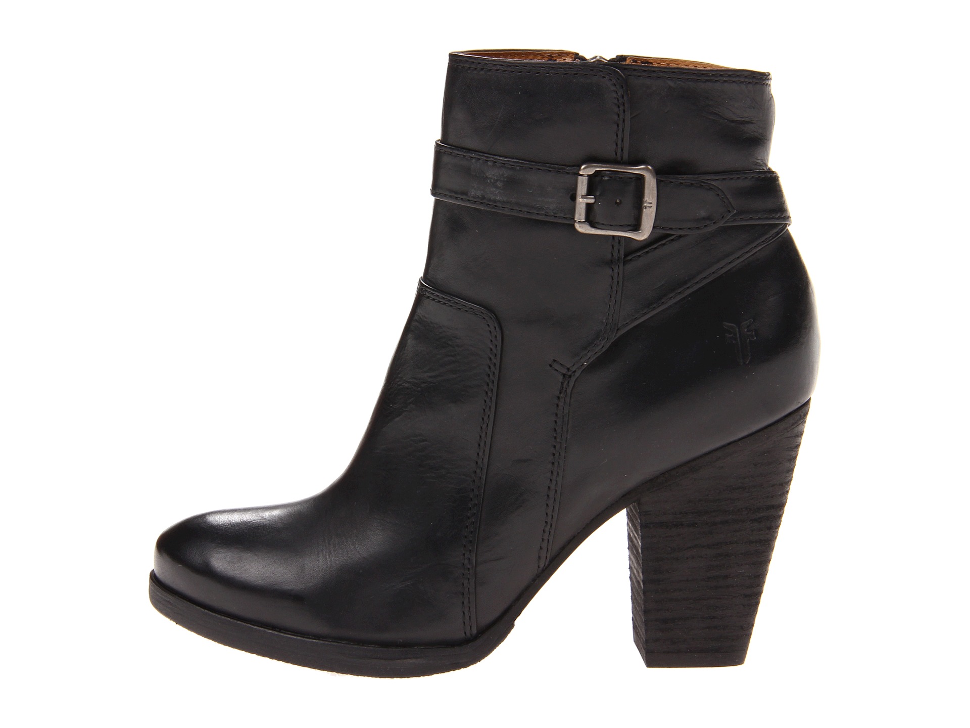 Frye Patty Riding Boot Black Soft Vintage Leather - Zappos Free ...