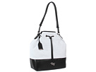 Cole Haan - Linley Perf Drawstring Bag (Optic White/Black)