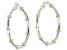 LAUREN Ralph Lauren - Medium Hoops w/ Gold Rings (Gold/Silver)