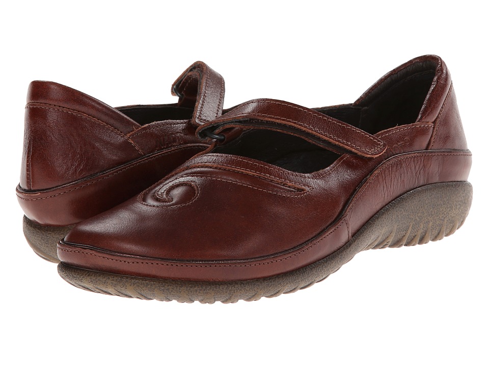 Naot Footwear Matai (Luggage Brown Leather) Maryjane Shoes