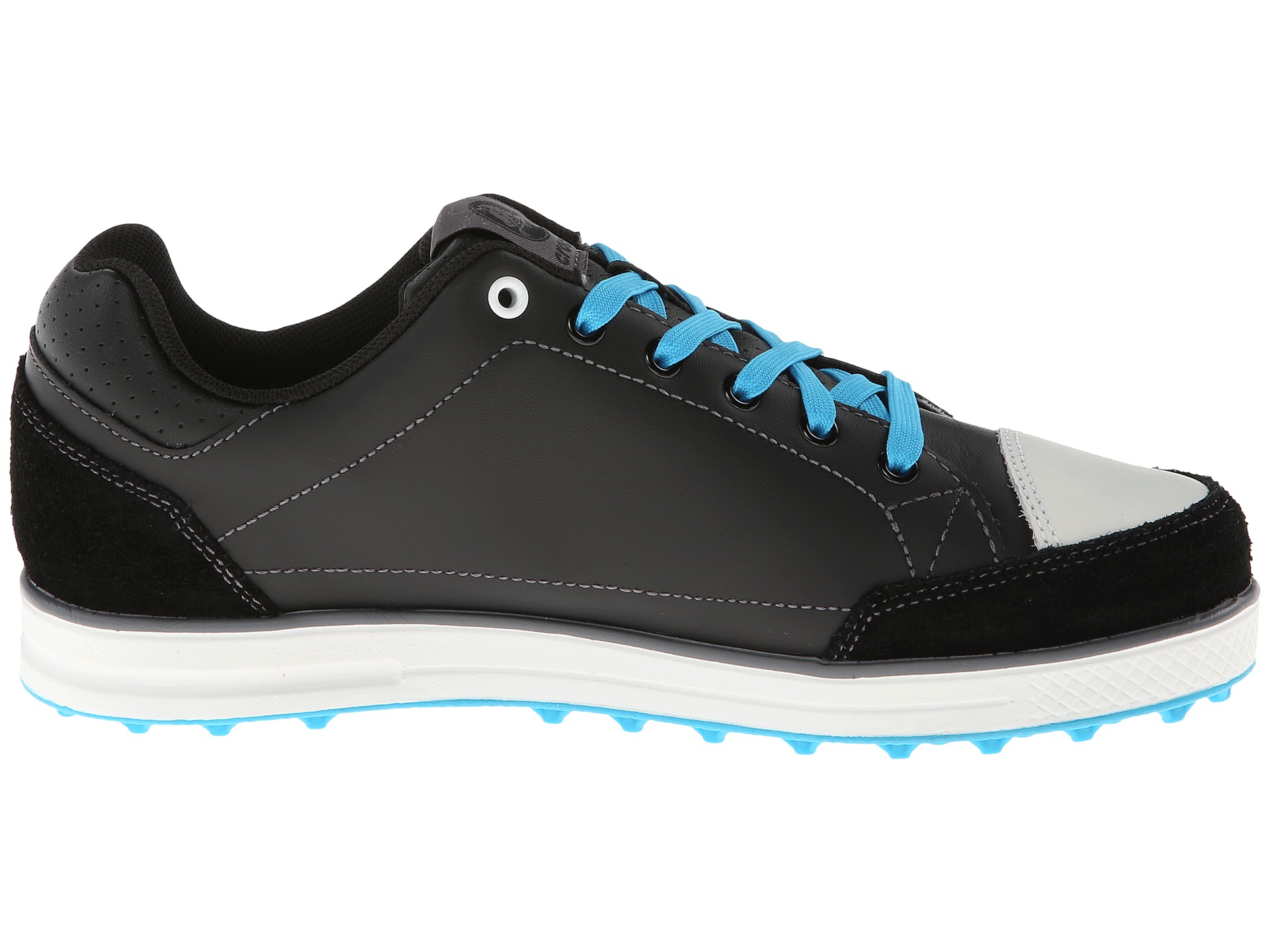 Crocs Karlson Golf Shoe M Black Electric Blue | Shipped Free at Zappos