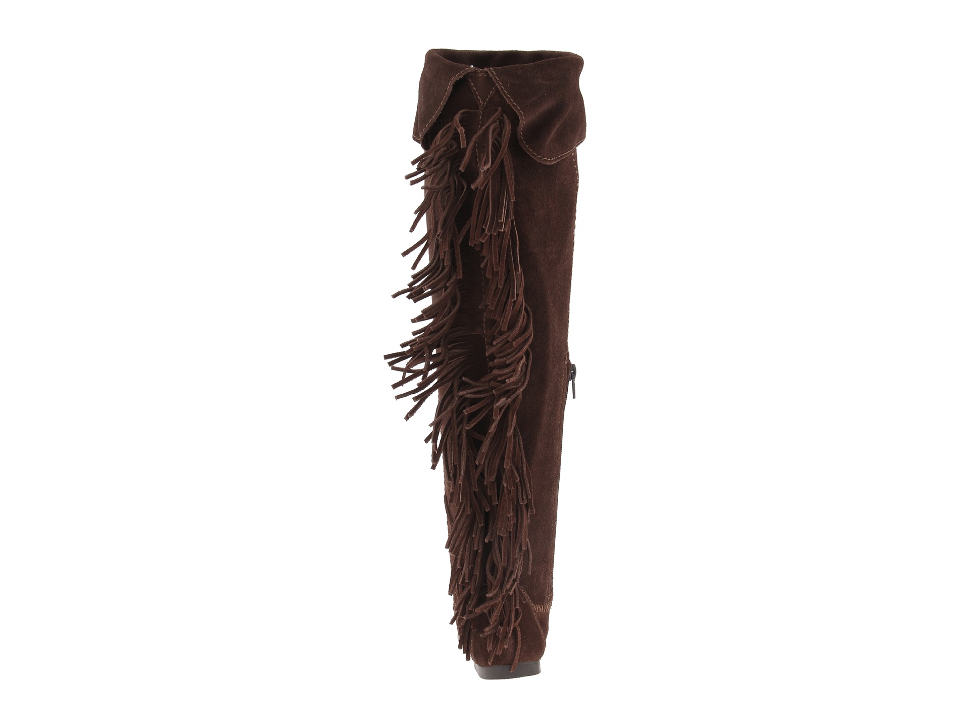 Minnetonka Over The Knee Fringe Boot | Shipped Free at Zappos