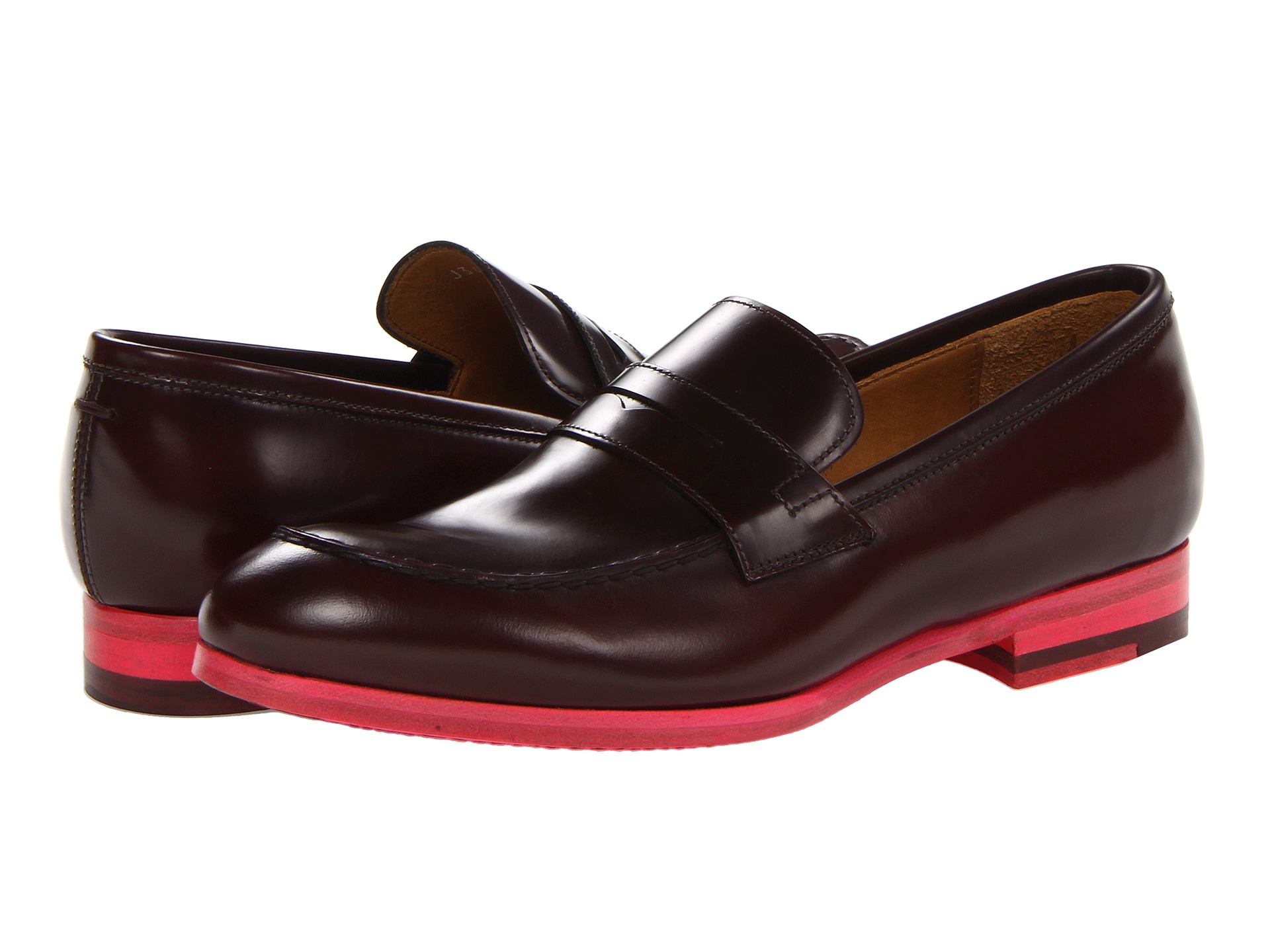 ... Smith Men Only Gattopardo Penny Loafer Wine | Shipped Free at Zappos