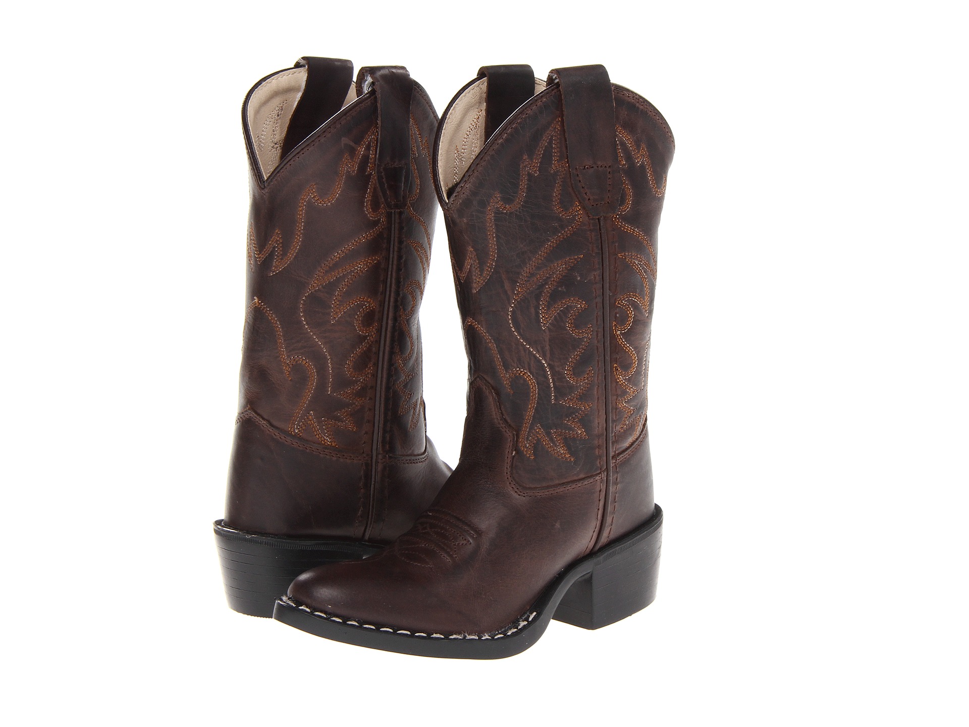 Boots J Toe Western Boot (ToddlerLittle Kid) Brown Canyon - Zappos ...