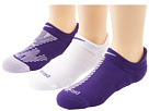 Nike - Dri-Fit Graphic No Show Tab 3-Pair Pack (Eltprp/Viofrst/(Wh)/Eltprp/Viofrst/(Wh)/Wh/(Eltprp))