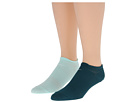 Nike - Training Studio No-Show 2-Pair Pack (Dark Sea/(White)/Teal Tint/(White))