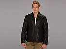 Cole Haan - Shirt Collar Smooth Lamb Jacket (Black)