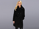 Cole Haan - Suri Alpaca Double Breasted Coat w/ Convertible Collar (Black)