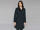 Cole Haan - Italian Twill Belted Military Coat (Teal)