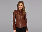 Cole Haan - Glove Lamb Scuba Jacket (Saddle)