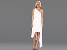 BCBGMAXAZRIA - Margo One-Shoulder Dress (White) - Apparel