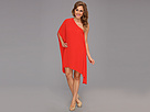 BCBGMAXAZRIA - Alana Woven Evening Dress (Bright Red) - Apparel