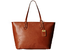 LAUREN Ralph Lauren - Tate Classic Tote (Lauren Tan/Cocoa)